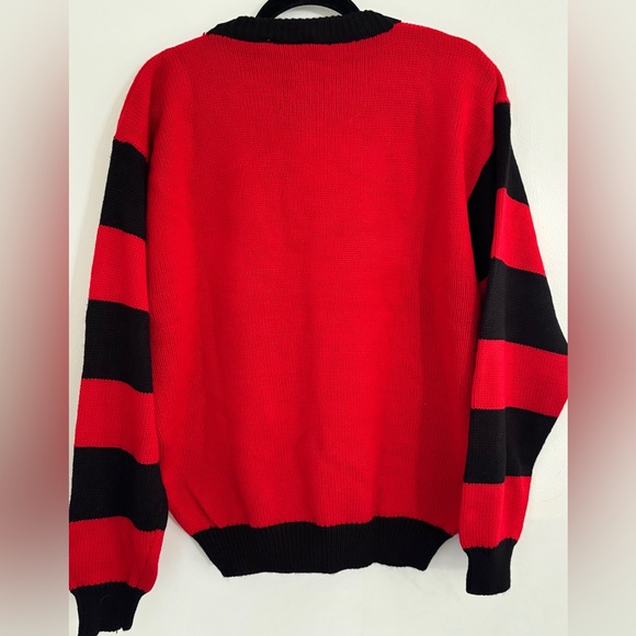 NWT dead stock Disney Minnie Mouse Sweater Knitted Red/Black 90’s Mickey SZ M - Picture 3 of 4